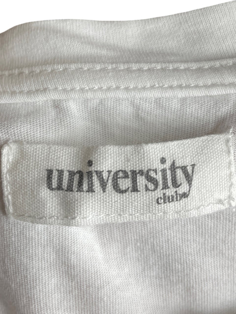 Blusa University Estampado Blanco - Talla M