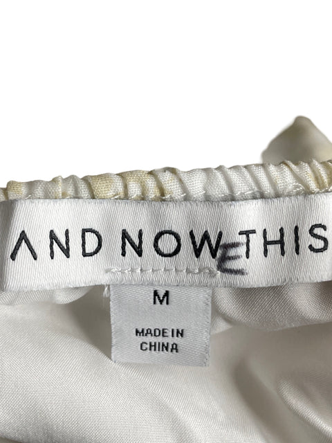 Blusa And Now This Blanco - Talla M