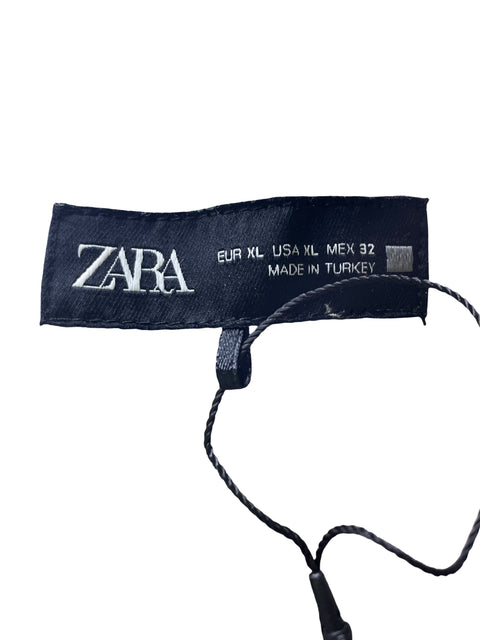 Pantalón Zara Elastico Bolsillo Beige - Talla XL