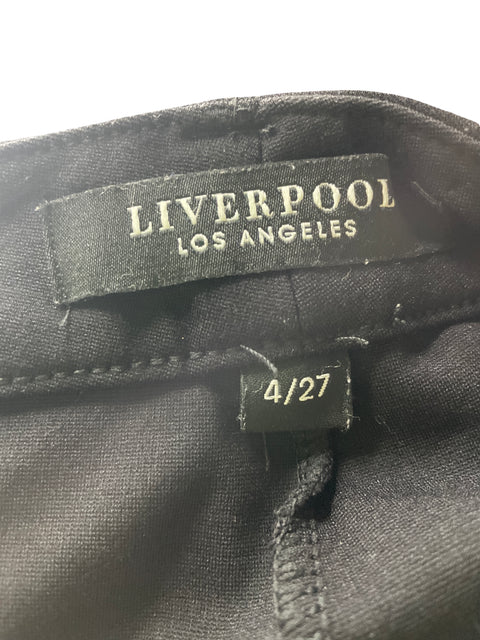 Pantalón Liverpool Recto Wide-leg Negro - Talla 4