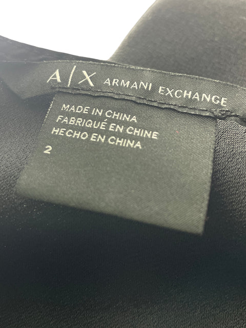Vestido Armani Exchange Vuelos Manga corta Negro - Talla 2