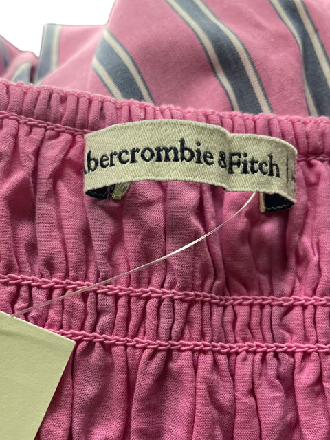 Vestido Abercrombie & Fitch de Algodón Mini Tiras Rosado - Talla L