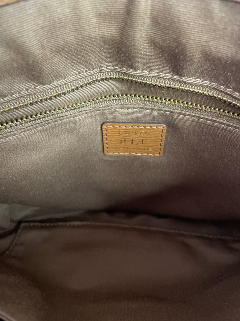 Cartera R.l.l Correa Solapa Marrón - Talla U