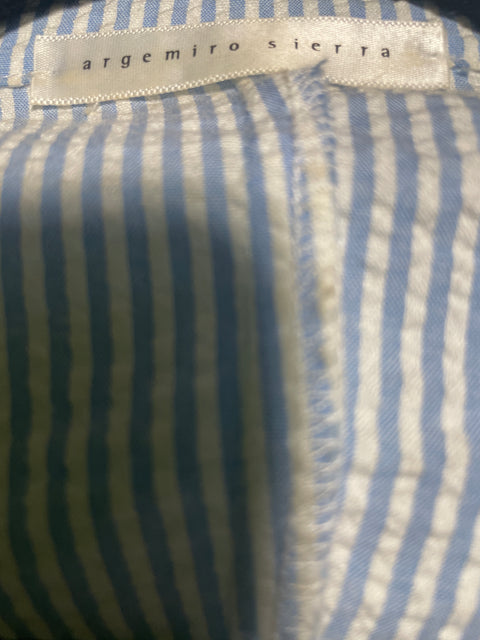 Conjunto Argemiro Sierra Rayas Pantalón/blazer Azul - Talla M