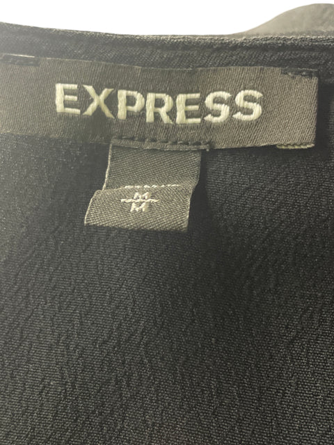 Vestido Express Midi Cruzado Negro - Talla M