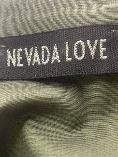 Blusa Nevada Love de Algodón Perlas Manga larga Verde - Talla L