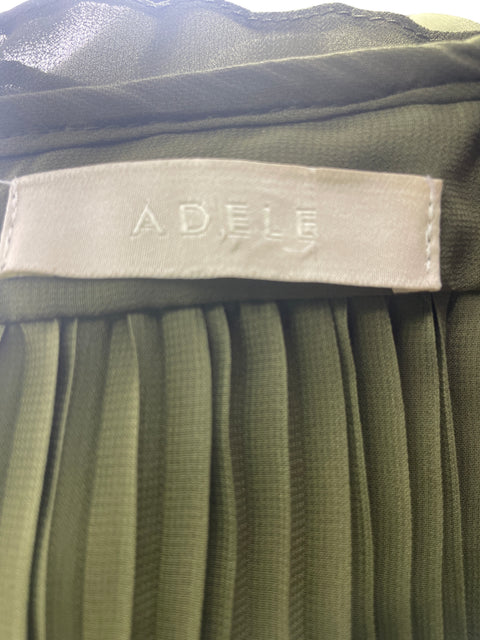 Blusa Adele Ruchas Suelto Verde - Talla L