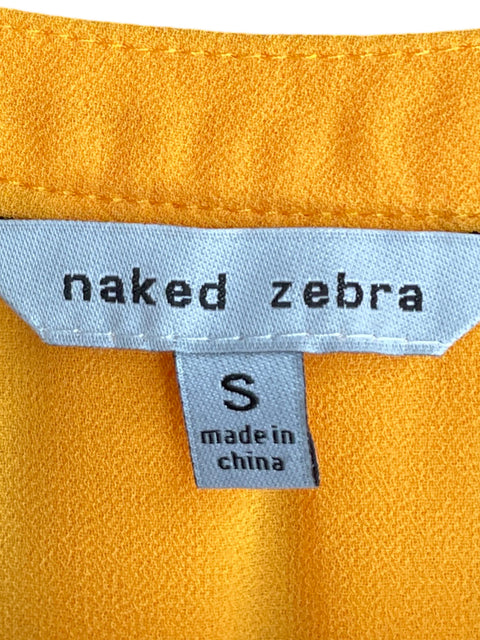 Blusa Naked Zebra Cuello v Naranja - Talla S