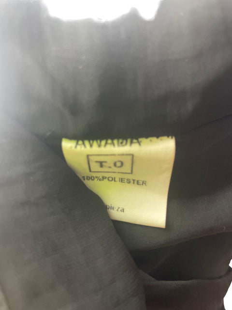 Pantalón Awada Recto Fajon Negro - Talla 0