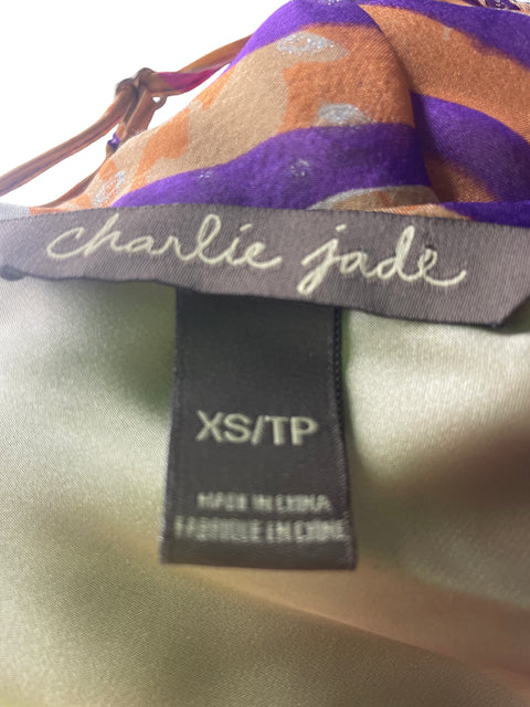 Vestido Charlie Jade Tiras Maxi Morado - Talla XS
