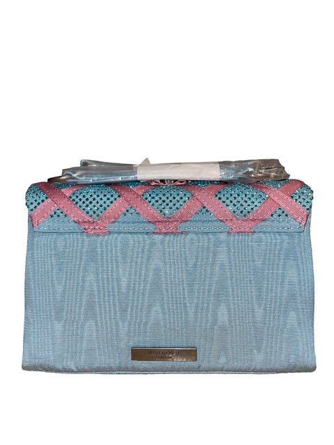 Cartera Kurt Geiger The Kensington Kensington Bows Bordado Azul - Talla U