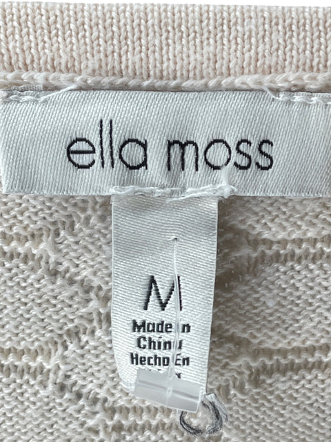 Blusa Ella Moss Punto Cuello v Beige - Talla M