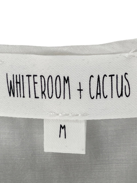 Blusa Whiteroom + Cactus Flecos Blanco - Talla M