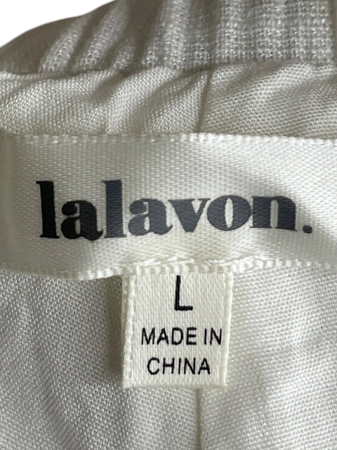 Pantalón Lalavon de Viscosa Wide-leg Blanco - Talla L
