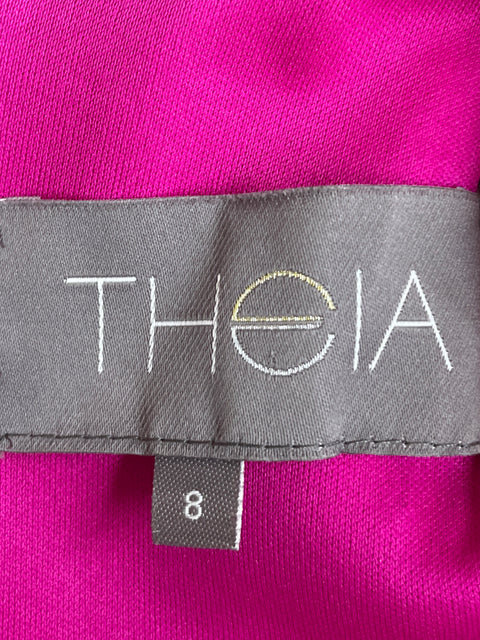 Vestido Theia Apliques Midi Rosado - Talla 8