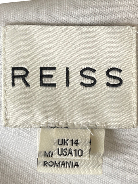 Vestido Reiss Tejido Rayas Blanco - Talla 10