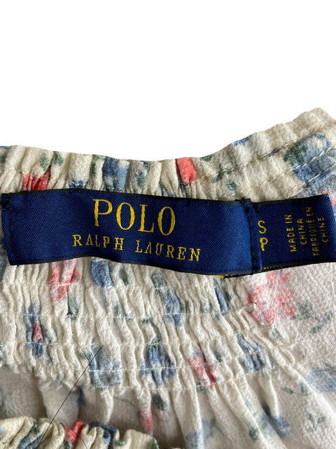 Vestido Ralph Lauren de Algodón Maxi Estampado Floral Amarillo - Talla S