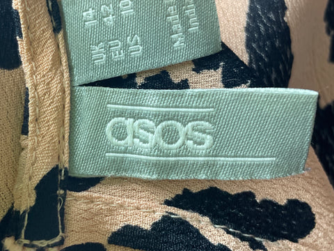 Romper Asos Estampado Animal print Beige - Talla 14