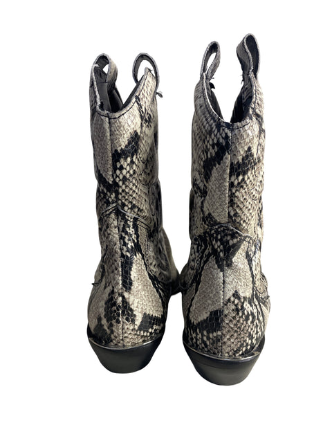 Zapato Schutz Animal print Botines Negro - Talla 41
