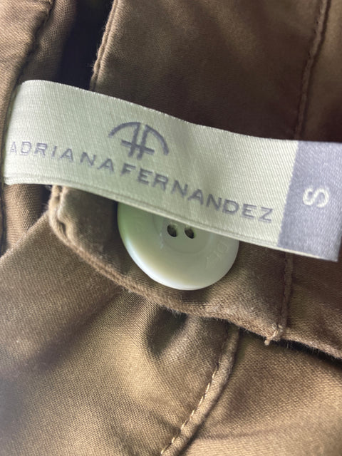 Pantalón Adriana Fernandez Cargo Ajustado Marrón - Talla S