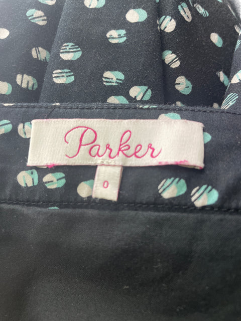 Vestido Parker Abullonado Mini Negro - Talla 0
