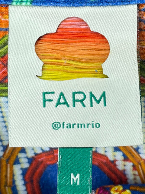 Romper Farm Mini Estampado Azul - Talla M