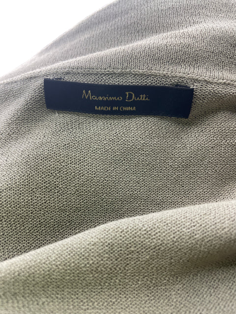 Blusa Massimo Dutti de Algodón Manga larga Out shoulders Beige - Talla 8