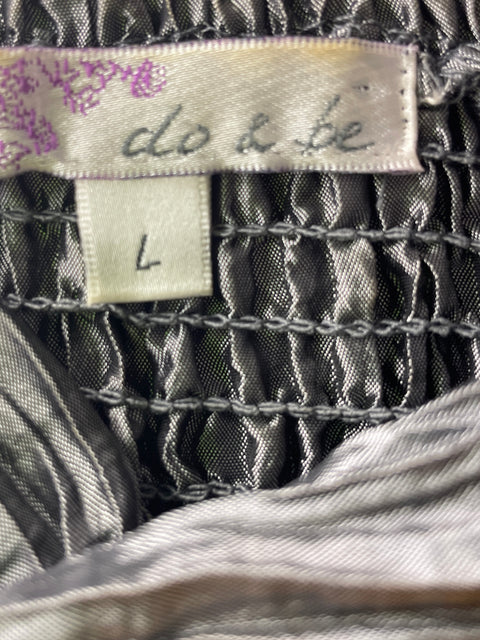 Blusa Do&be Plisado Tiras Gris - Talla L