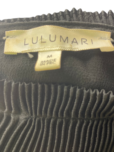 Blusa Lulumari Tiras Plisado Negro - Talla M