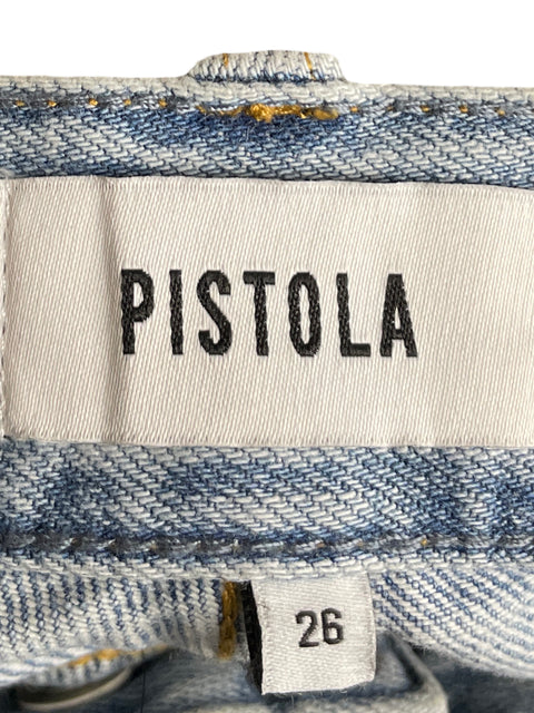 Jean Pistola de Algodón Cargo Azul - Talla 26