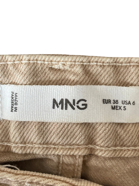 Jean Mango de Algodón Beige - Talla 6