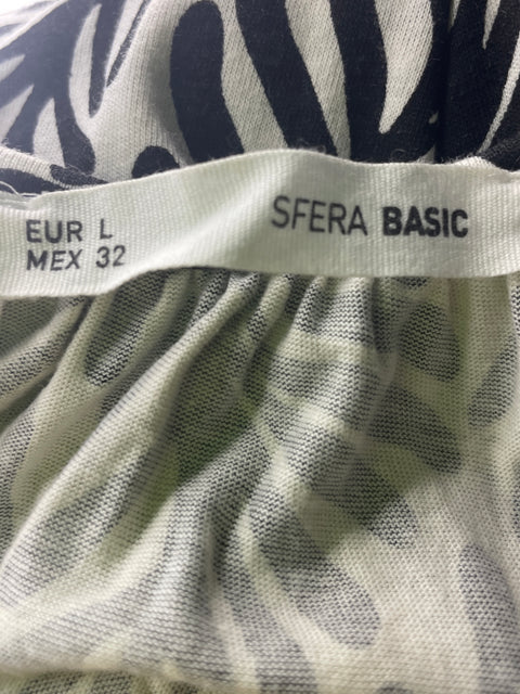 Vestido Sfera Maxi Estampado Negro - Talla L