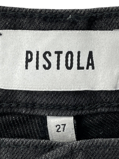 Jean Pistola de Algodón Straight fit Negro - Talla 27