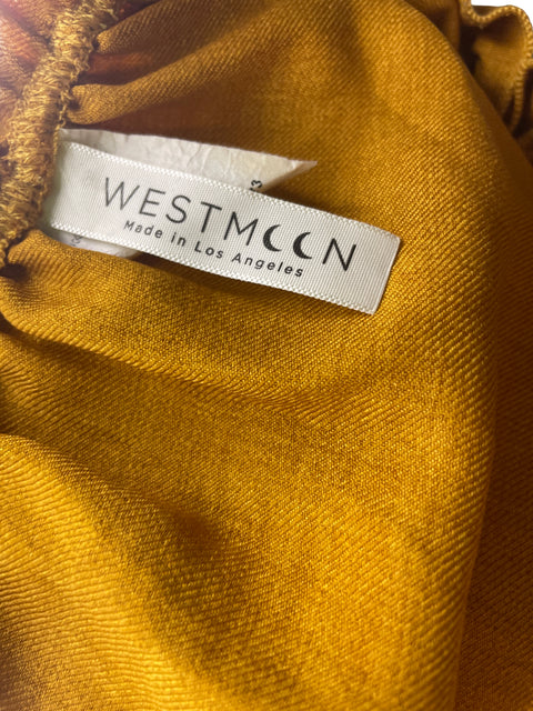 Blusa Westmoon Ruchas Manga corta Marrón - Talla S