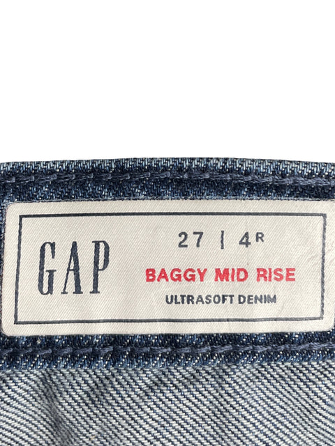 Jean Gap de Algodón Baggy Azul - Talla 27