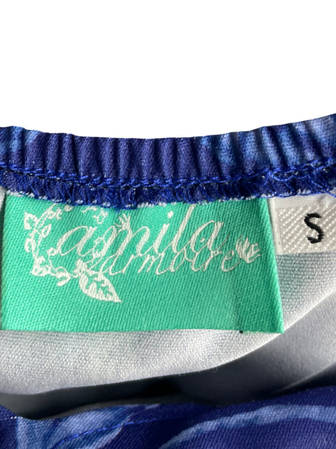 Vestido Camila Armoire Mangas abullonadas Azul - Talla S