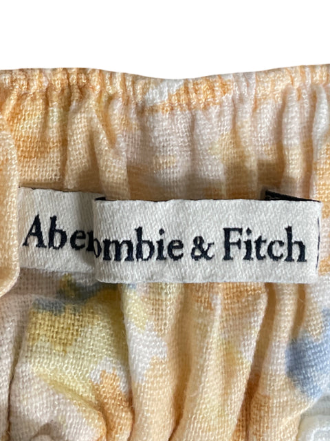 Vestido Abercrombie & Fitch Estampado Floral Amarillo - Talla M
