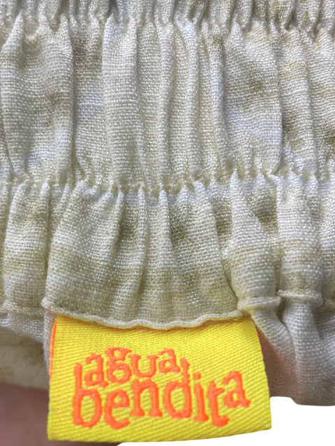 Short Agua Bendita de Algodón Estampado Mini Beige - Talla S