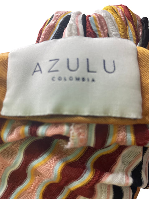 Pantalón Azulu Playero Rayas Marrón - Talla S