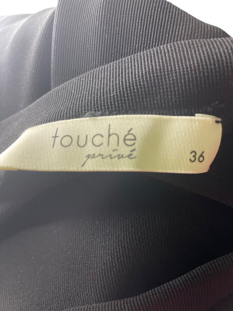 Conjunto Touché Privé Blusa/pantalon Ajustado Negro - Talla 36