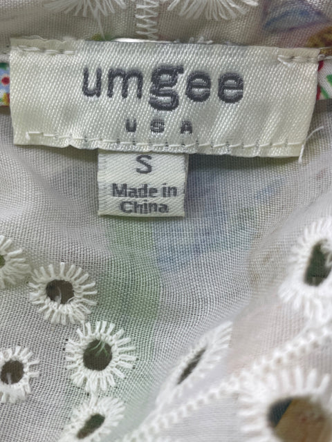 Blusa Umgee Estampado Abullonado Beige - Talla S