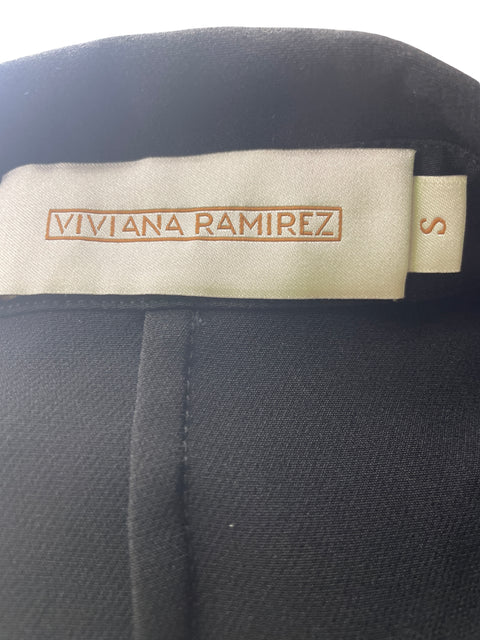 Blusa Viviana Ramirez Manga corta Cuello Negro - Talla S