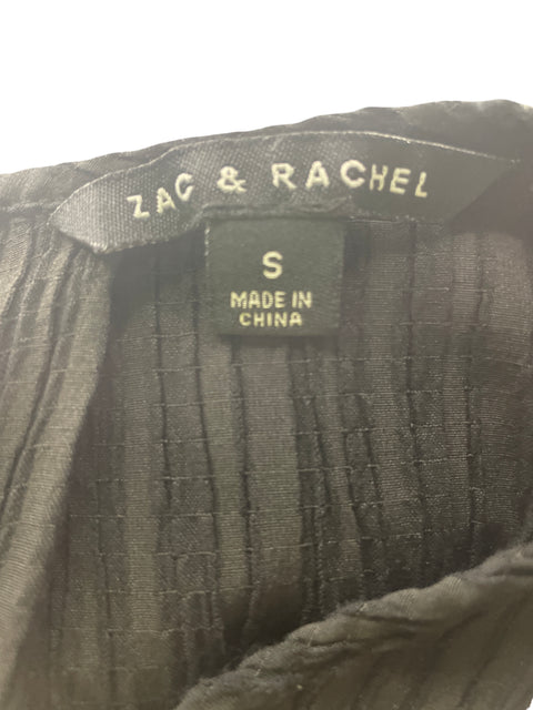 Blusa Zac & Rachel Suelto Liso Negro - Talla S