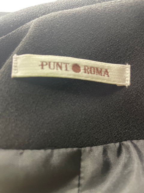 Chaqueta Punto Roma Manga larga Cuello redondo Negro - Talla S