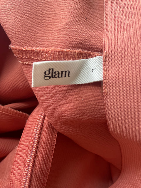 Pantalón Glam Palazo Recto Rosado - Talla L