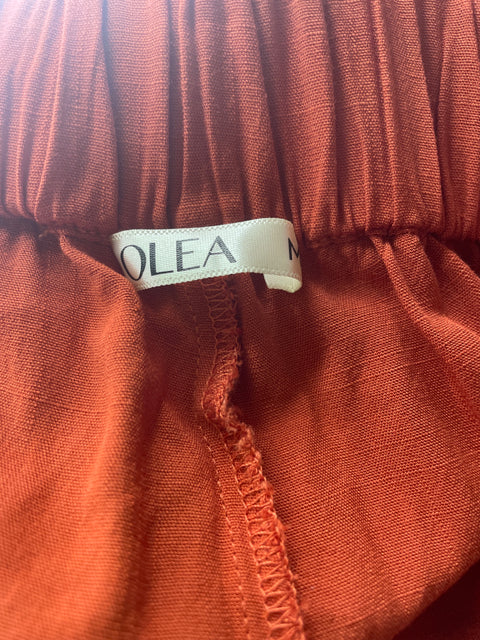 Pantalón Olea Wide-leg Recto Naranja - Talla M