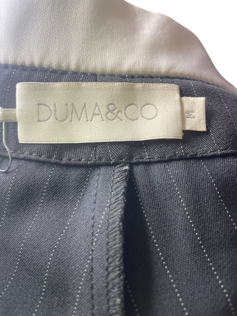 Pantalón Duma & Co Rayas Recto Gris - Talla M