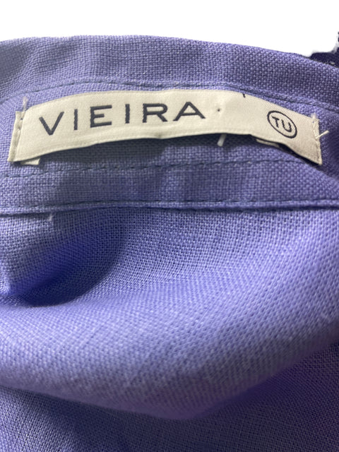 Conjunto Vieria Liso Manga corta Azul - Talla U