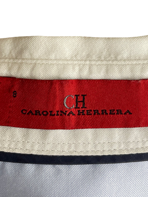 Camisa Carolina Herrera de Algodón Manga larga Azul - Talla 8