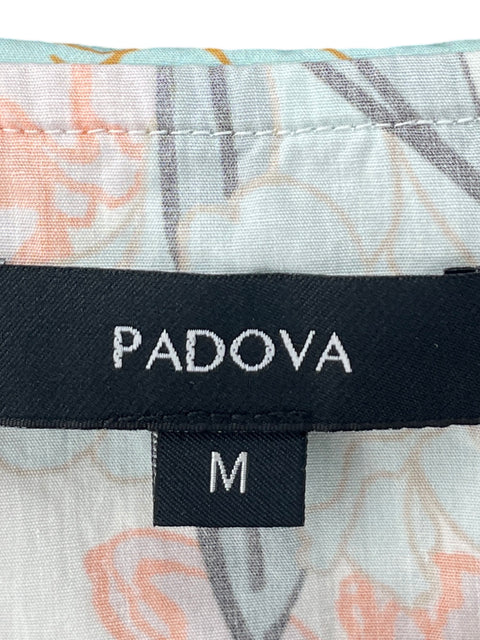 Blusa Padova Cuello v Estampado Floral Naranja - Talla M